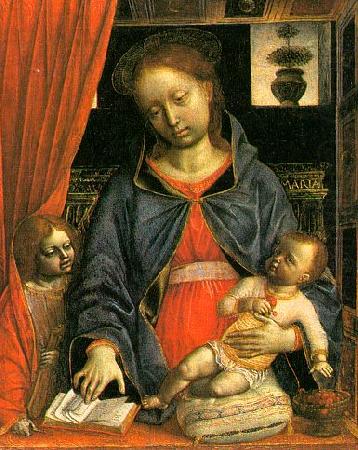 Madonna and Child with an Angel  k, Vincenzo Foppa